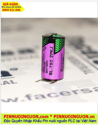 Tadiran SL-750; Pin nuôi nguồn PLC Tadiran SL-750 lithium 3.6v 1/2AA 1100mAh _Xuất xứ Israel